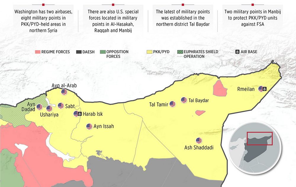 Dislocation of the US Armed Forces in the North of Syria Dislocation of the US Armed Forces in the North of Syria