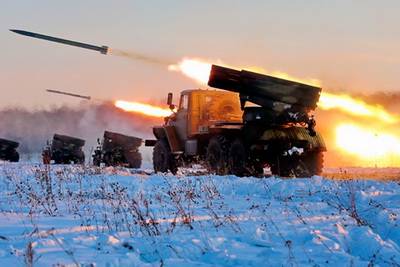 The Russian multiple-launch rocket system (MLRS) &ldquo;Tornado-G&rdquo;