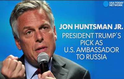 Presidential candidate for the post of US Ambassador to Russia Jon Huntsman