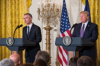 Joint Press Conference of President D. Trump and NATO Secretary General J. Stoltenberg, 12 April