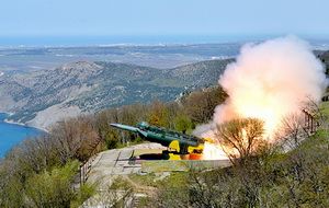 The launch of the cruise missile of the complex &ldquo;Utes&rdquo; in the occupied Crimea, April 25