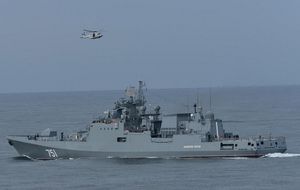 Russian frigate &ldquo;Admiral Essen&rdquo; heading to Sevastopol