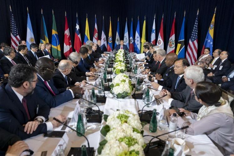 25 вересня президент США Д. Трамп зустрівся з лідерами країн Латинської Америки з приводу Венесуели 25 вересня президент США Д. Трамп зустрівся з лідерами країн Латинської Америки з приводу Венесуели