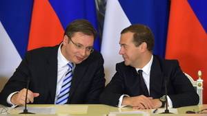 A. Vučić meeting with D. Medvedev, October 2015