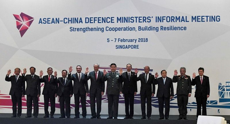 8th China-ASEAN defense ministers' informal meeting, Singapore, February 5–7, 2018 8th China-ASEAN defense ministers' informal meeting, Singapore, February 5–7, 2018