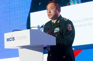 Заступник начальника Об’єднаного штабу Центральної військової ради КНР Шао Юаньмін під час 6-ї Московської конференції з міжнародної безпеки 