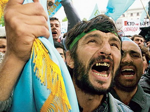 Проти Ю. Мєшкова за традицією виступав і Меджліс кримських татар