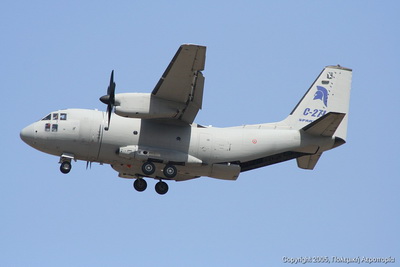 ТThe Alenia C-27J Spartan military transport aircraft 