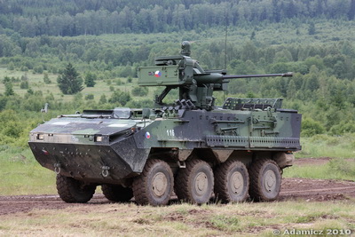 The Pandur 8x8 wheeled armoured vehicle