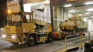 The deployment of US Armored Forces started in the Baltic countries