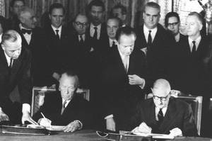 Подписание Елисейского договора между ФРГ и Францией, 22 января 1963 года