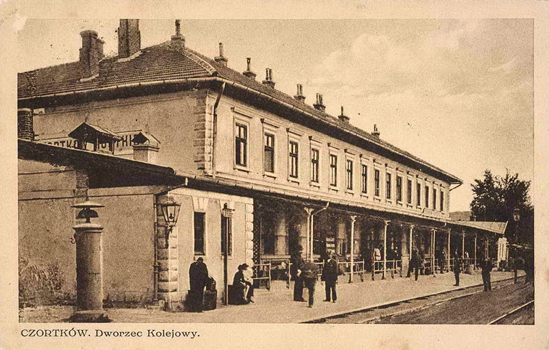 Chortkiv Railway Station. An old photo Chortkiv Railway Station. An old photo
