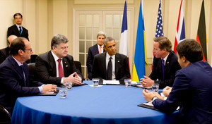 At the NATO summit in Wales September 4-5