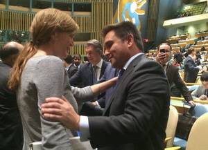 Павло Клімкін та Постійний представник США при ООН Саманта Пауер