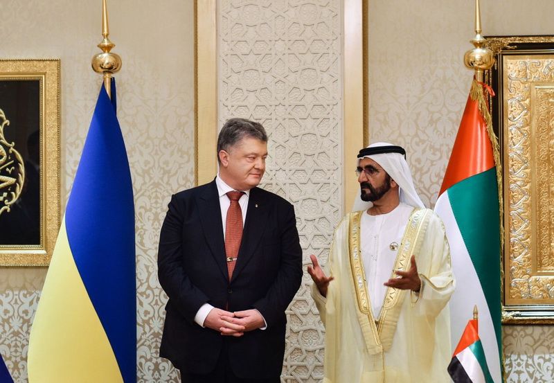 Зустріч Президента України Петра Порошенка з шейхом Мохаммедом бен Рашидом аль-Мактумом Зустріч Президента України Петра Порошенка з шейхом Мохаммедом бен Рашидом аль-Мактумом