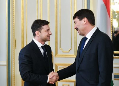 Президент України Володимир Зеленський і президент Угорщини Янош Адер